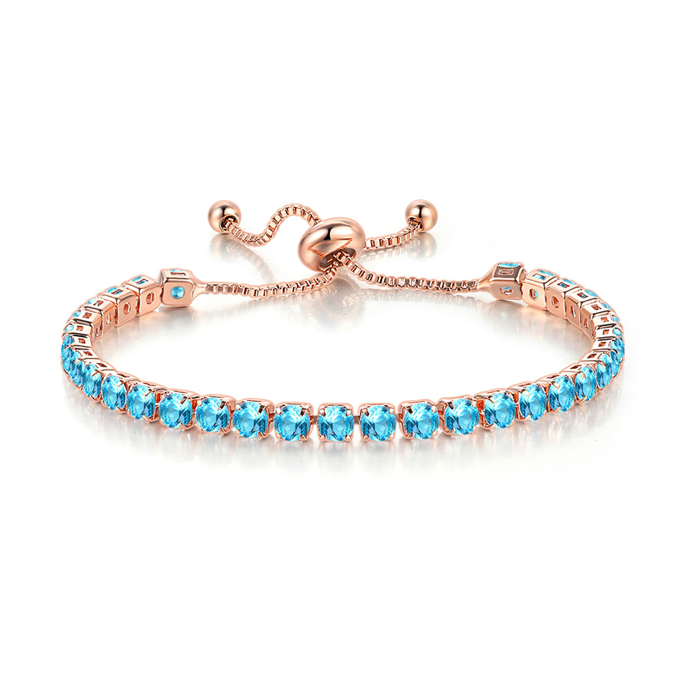 Light Gray Olivia® Adjustable Tennis Bracelet