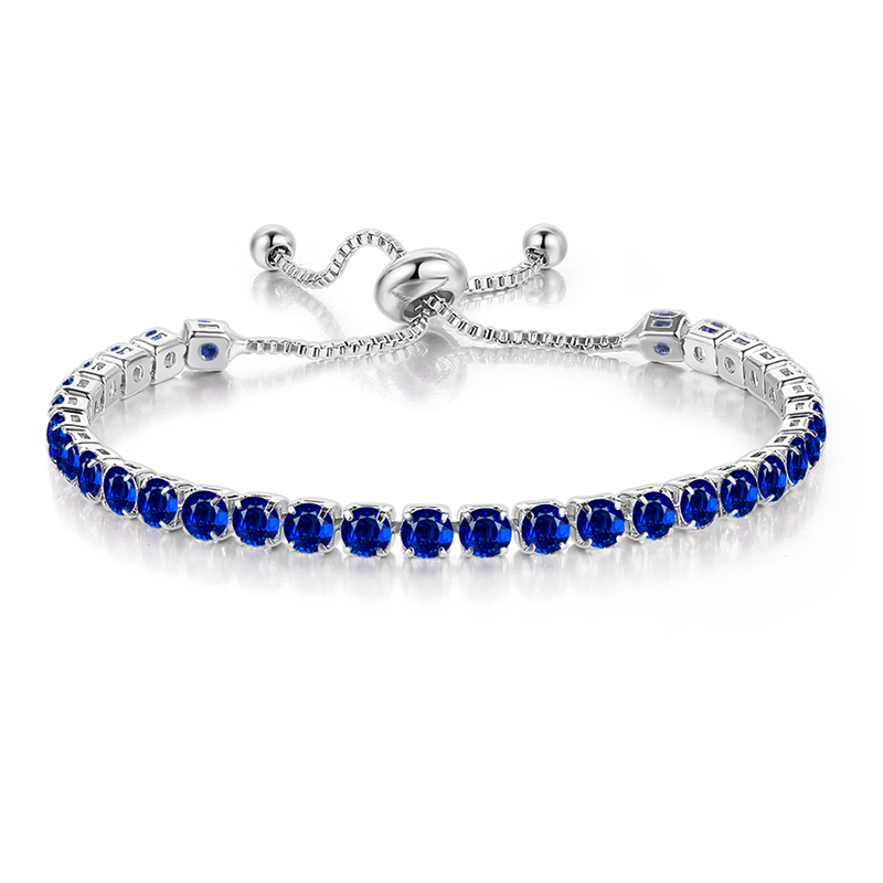 Light Gray Olivia® Adjustable Tennis Bracelet