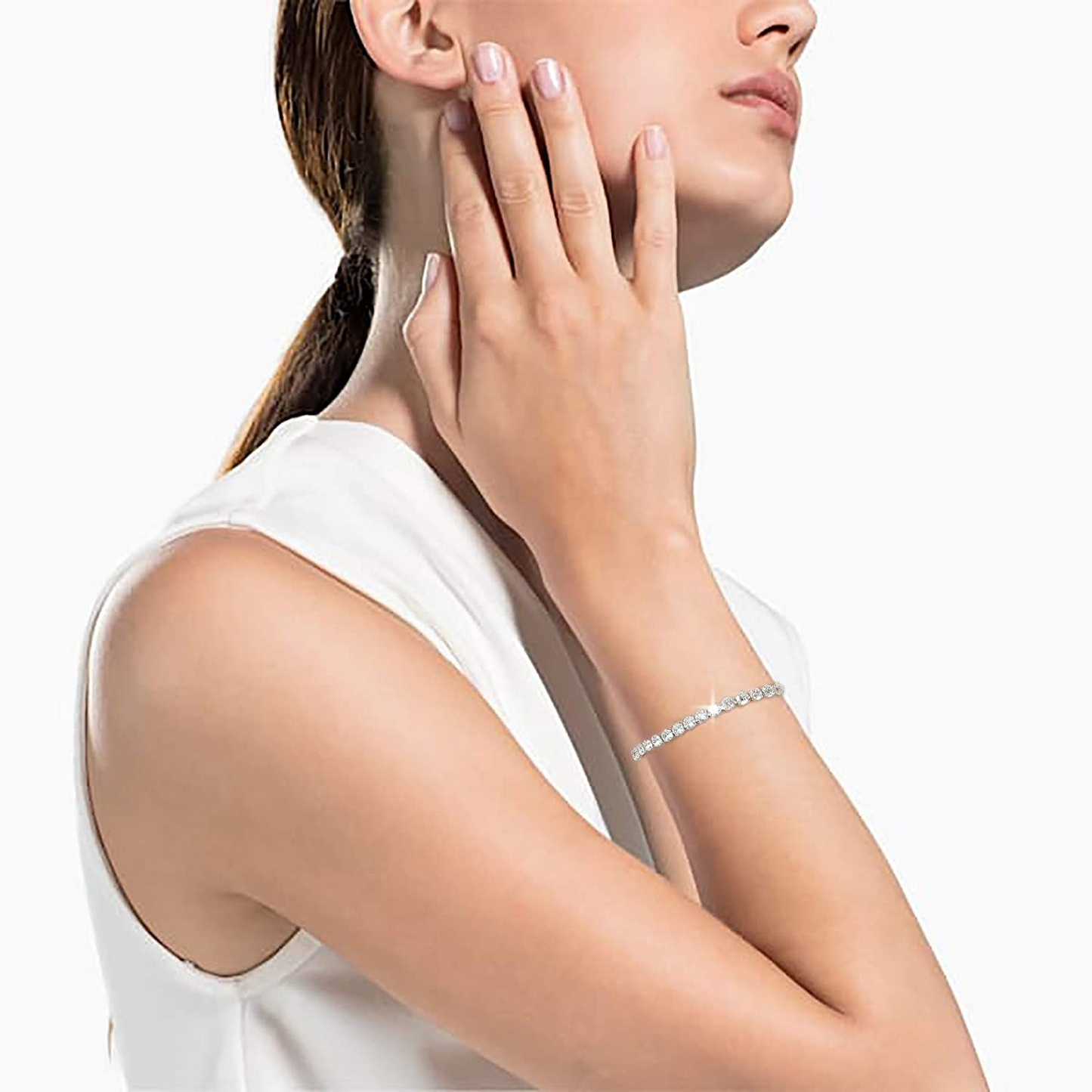 Antique White Olivia® Adjustable Tennis Bracelet