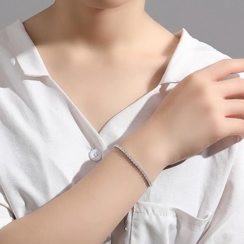 Tan Olivia® Adjustable Tennis Bracelet