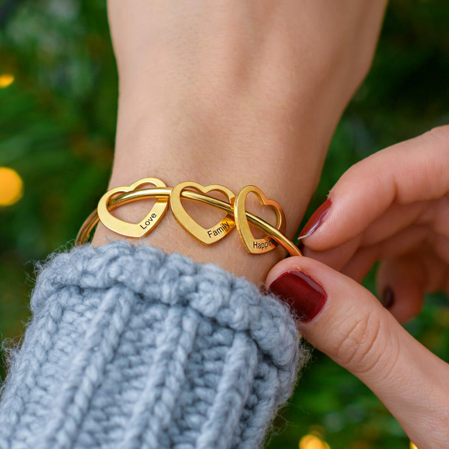 Rosy Brown Luxe® Name Bracelet