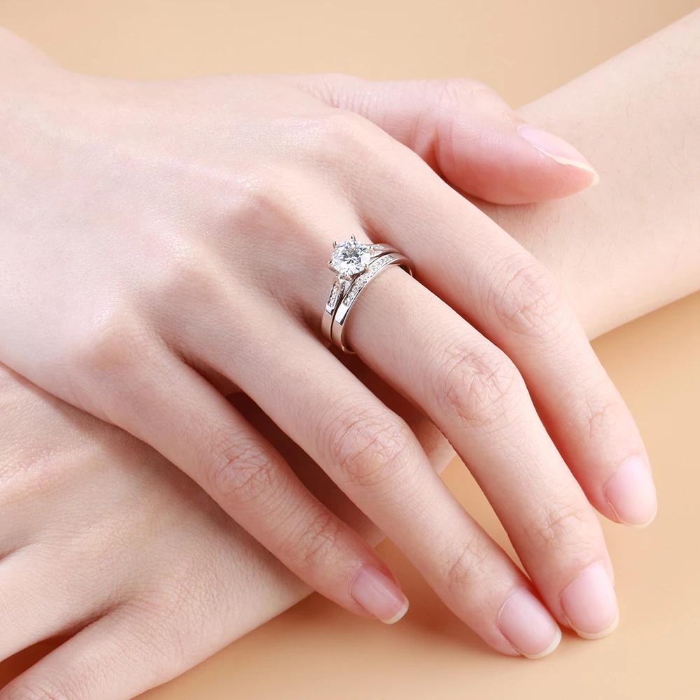 Riley Watson Jewellery Riley Watson® Engagement 925 Silver Ring Set by Riley Watson | Riley Watson Jewellery