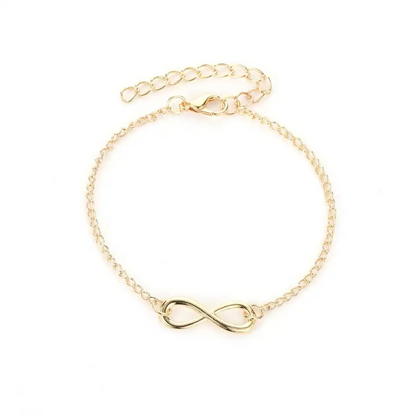 Beige Infinity Bracelet