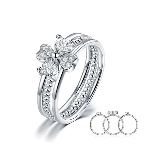 Irene® Clover Ring Set (adjustable size)